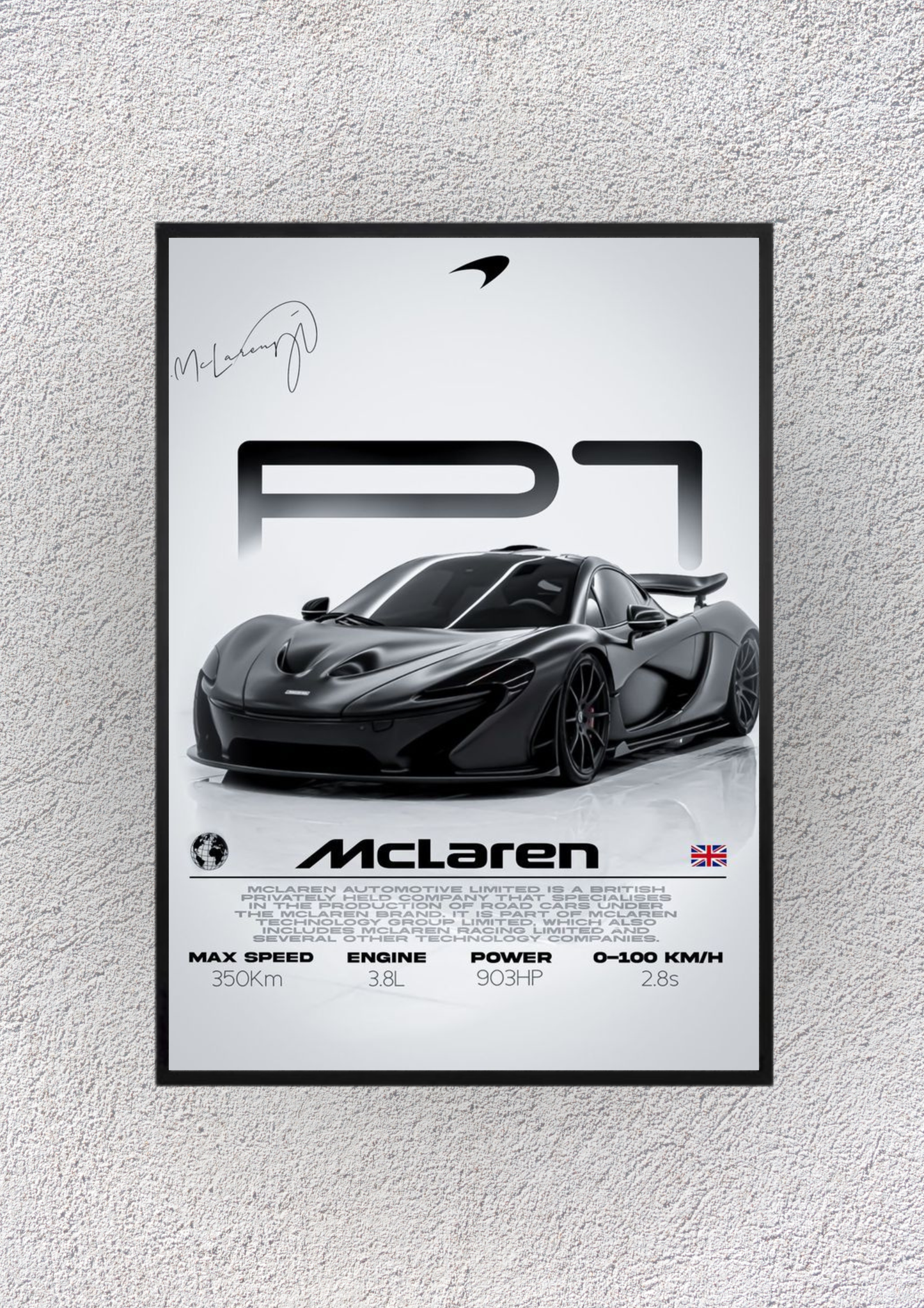 McLaren P1 Wall Vision - Magnora