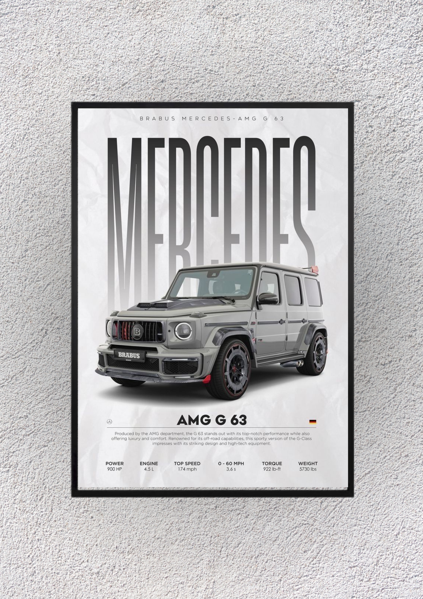 Mercedes Amg G63 Brabus Wall Vision - Magnora