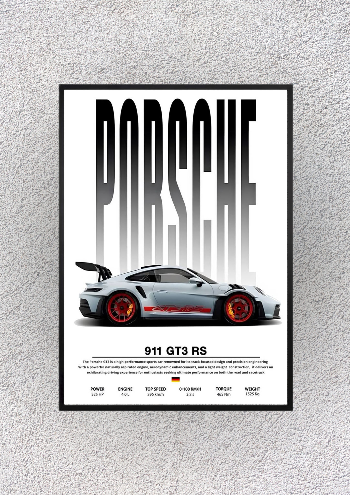 PORSHE GT3 RS Wall Vision - Magnora