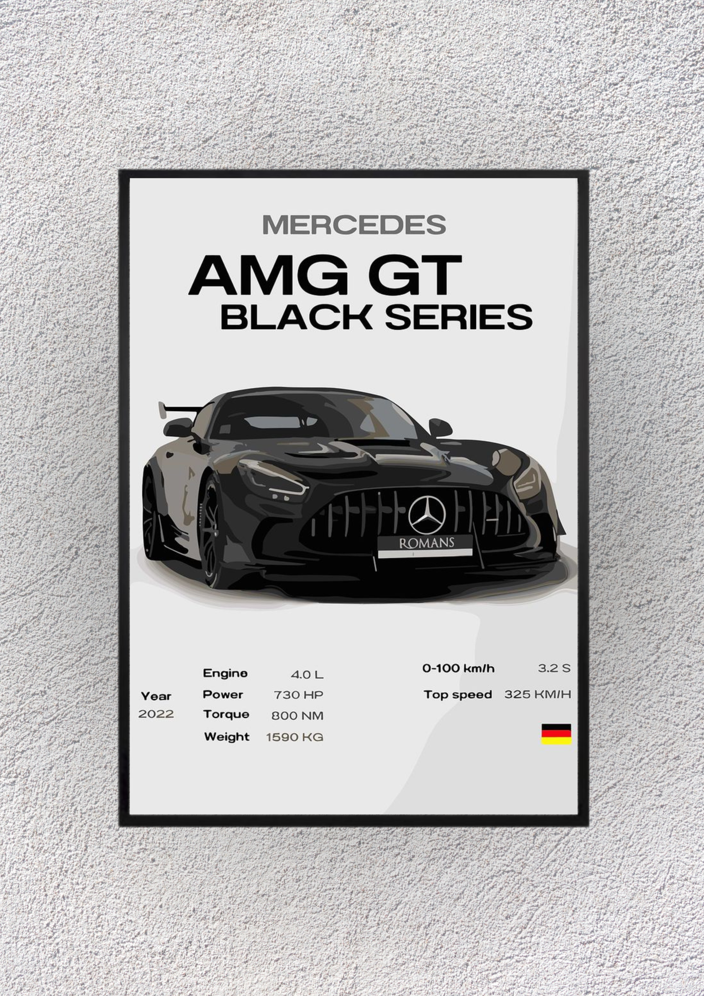 Mercedes AMG GT Wall Vision - Magnora