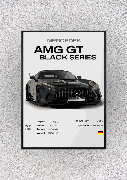 Mercedes AMG GT Wall Vision - Magnora