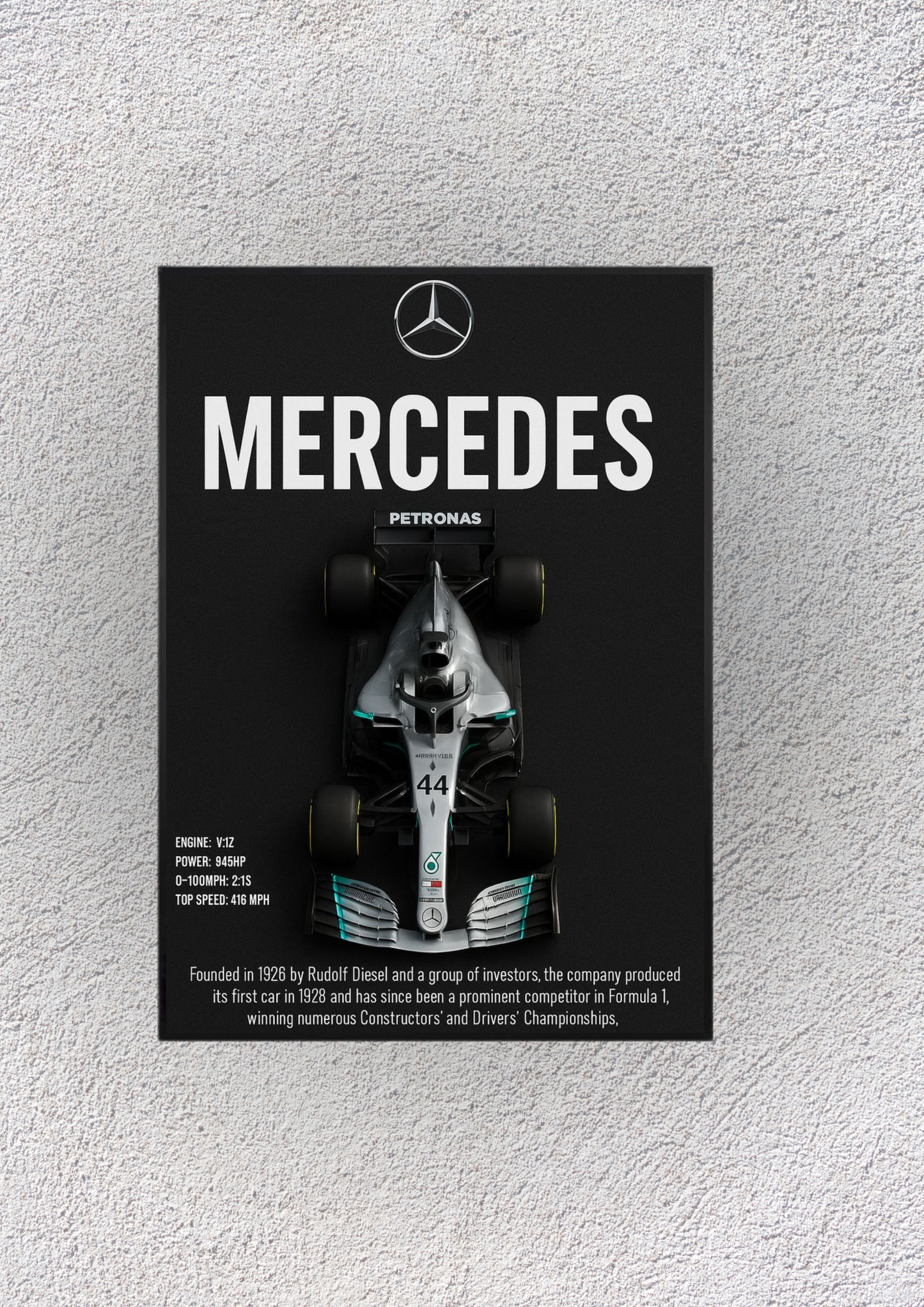 Formula 1 Mercedes Wall Vision - Magnora