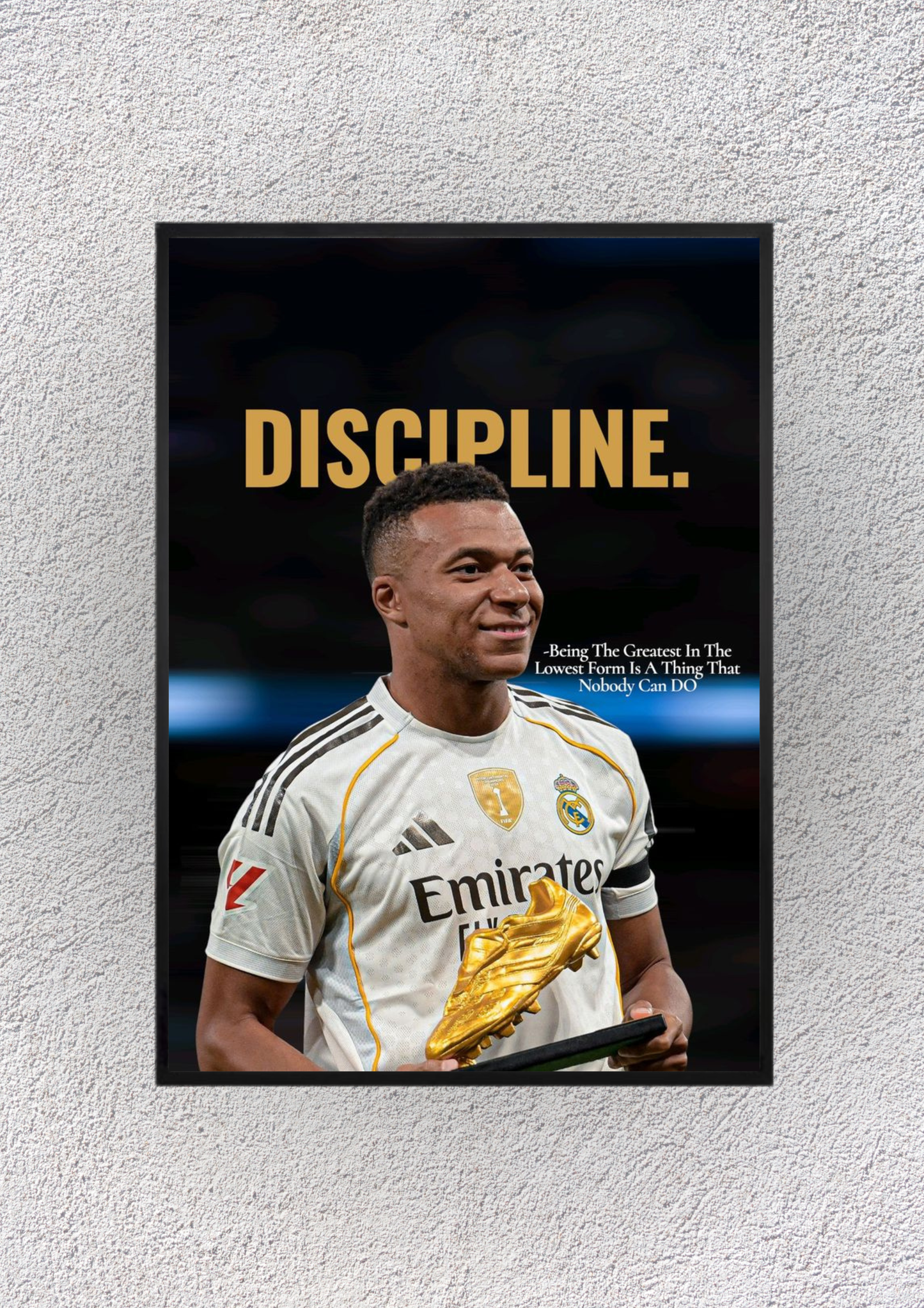 Kylian Mbappé Discipline Wall Vision - Magnora
