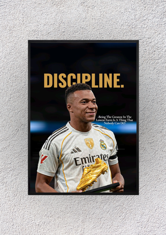 Kylian Mbappé Discipline Wall Vision - Magnora