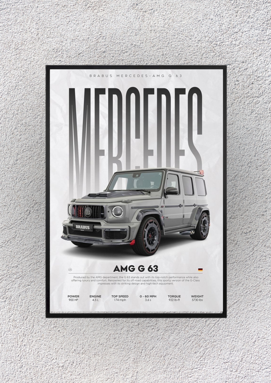 Mercedes Amg G63 Brabus Wall Vision - Magnora