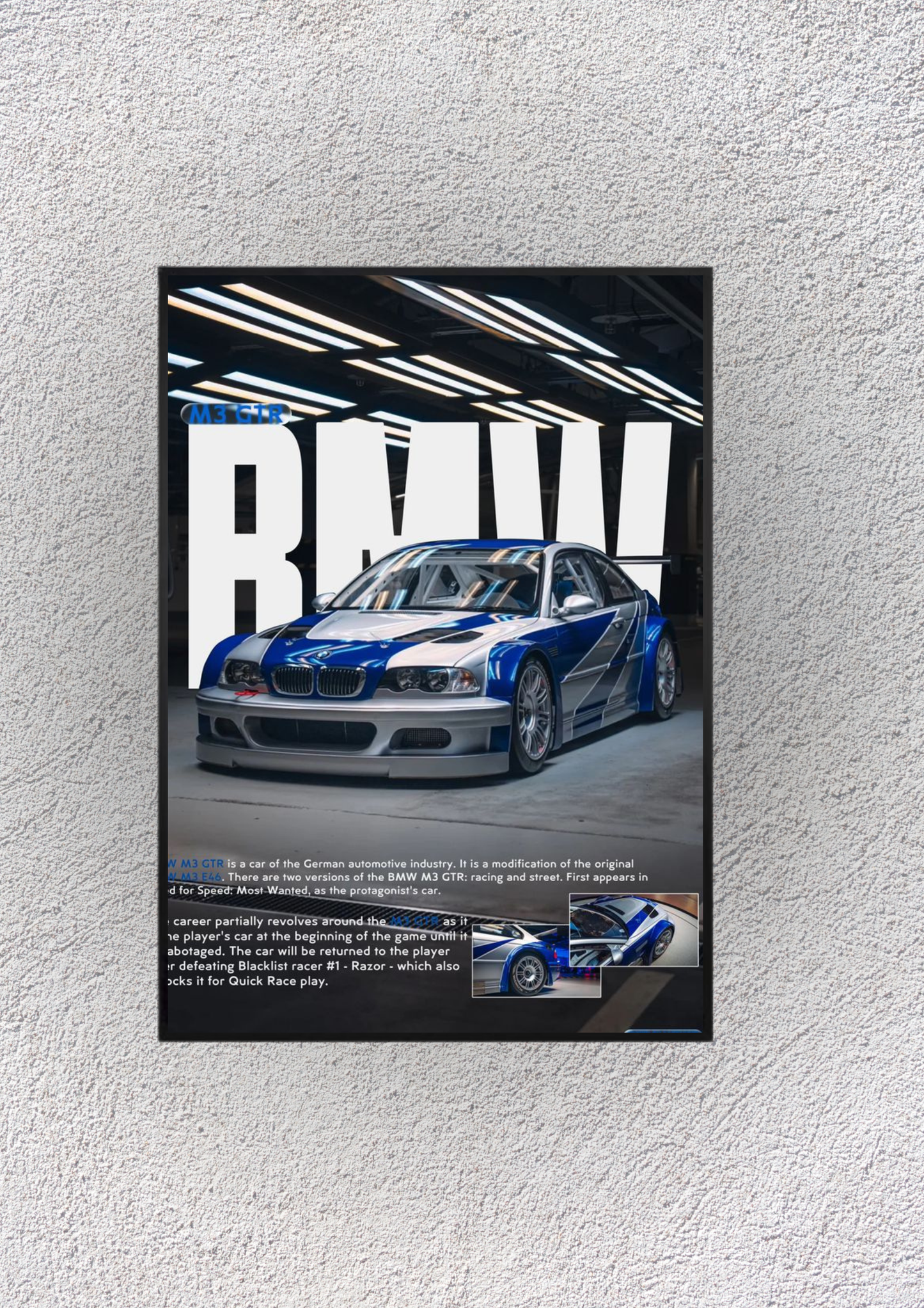 BMW M3 GTR Wall Vision - Magnora