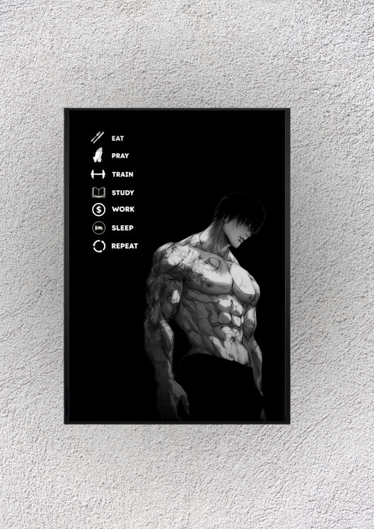Bodybuilding perfect day Plan Wall Vision - Magnora