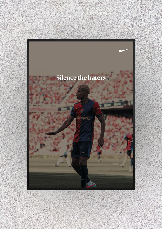Lamine Yamal Silent The Haters Wall Vision - Magnora